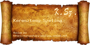 Keresztesy Szelina névjegykártya